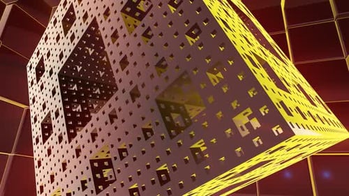 Futuristic 3 D Geometric Structure