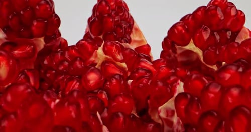 Close up of Fresh Pomegranate Seeds