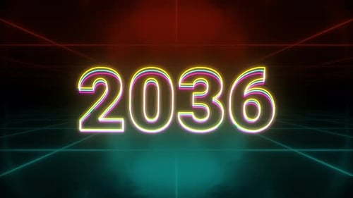 2036 Animation Retro Background