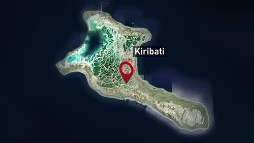Kiribati Country Zoom from Space