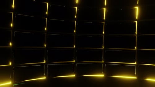 Looping Neon Grid Lines Motion Background