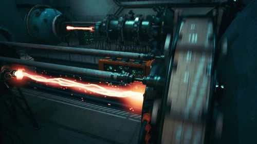 Conceptual High Tech Power Plant Thermonuclear or Nuclear Reactor