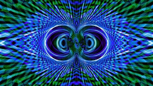 Abstract Psychedelic Hypnotic Tunnel Loop Background