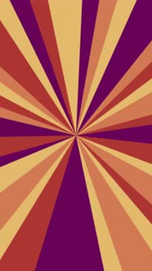 Geometric Radial Rotating Stripes Loop