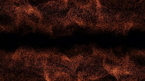 Abstract Glowing Orange Particle Stream Reveal