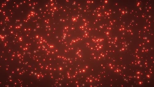 HD Dense Fire Particle Field | Floating Sparks Background Loop with Gold Spark VFX