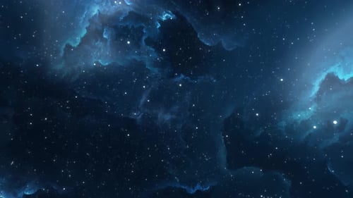 Viaje intergaláctico a través de cúmulos de estrellas y galaxias que brillan con neón.