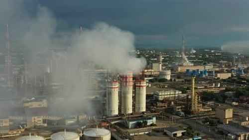 Oil and gas refinery plant