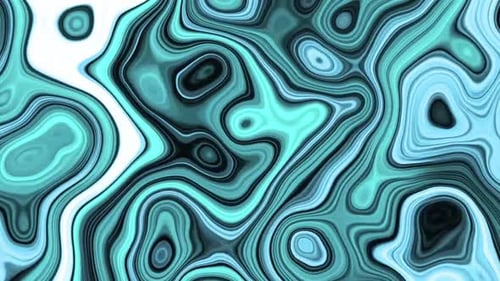 Abstract Fluid Teal Swirl Background Loop Animation