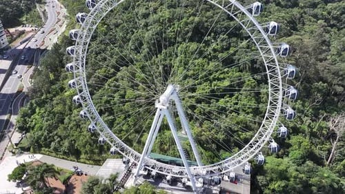 Amazing Ferris Wheel At Balneario Camboriu In Santa Catarina Brazil.