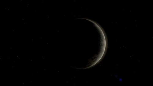 3D Planet Rotation Reveal in Starry Space