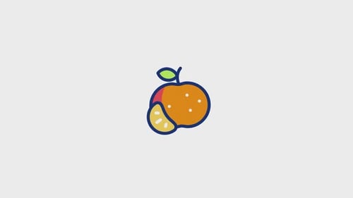 Animiertes Mandarinensymbol V2