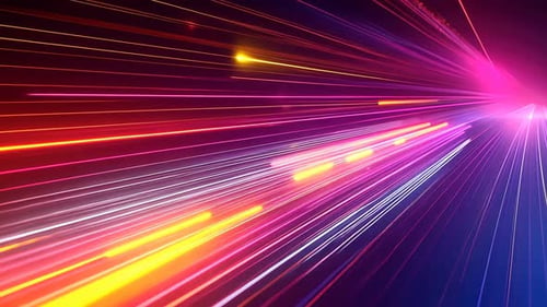 Abstract vibrant speed lines exploding in a burst of color