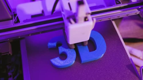 3D Printing Process Close Up
