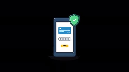 Secure Mobile Payment Transaction Confirmation Animation