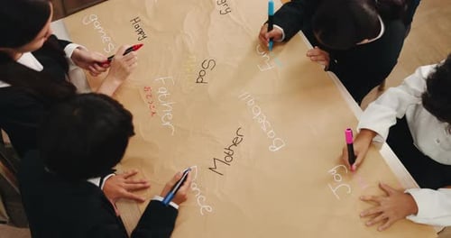 Japanese, children and writing for learning in class of language development