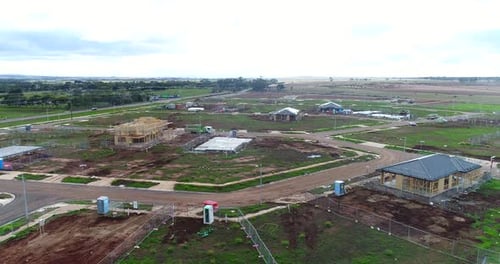 Construction housing estate fly over