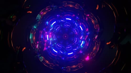 Pulsierender abstrakter Kaleidoskop-Hintergrund Vj Seamless Loop