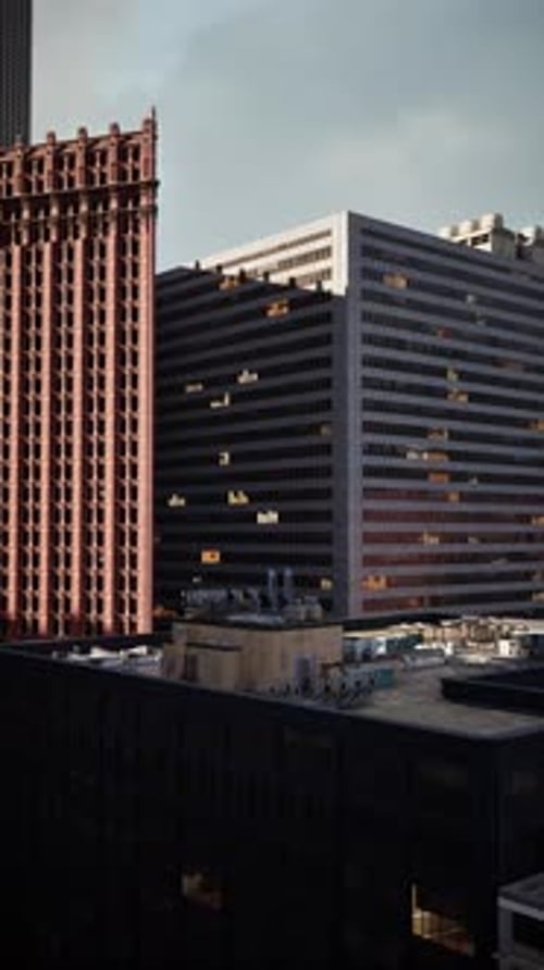View of Tall City Buildings