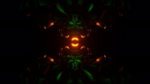 Neon Lights Pulse Vibrantly in a Seamless Disco Loop with a Rhythmic Pattern for VJs