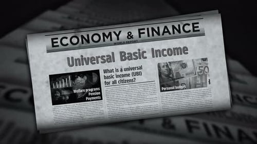 Universal basic income analysis technology newspaper printing media