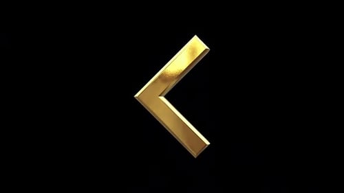 Arrow Forward Ios Golden Icon
