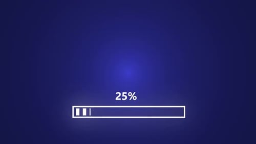Loading bar progressing animation 100 percent countdown, Loading Bar and Loading Complete