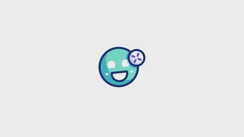Animiertes Symbol „Happy Review“