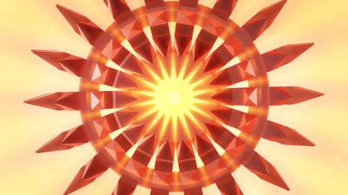 Abstract Geometric Spiky Star Burst Loop Background