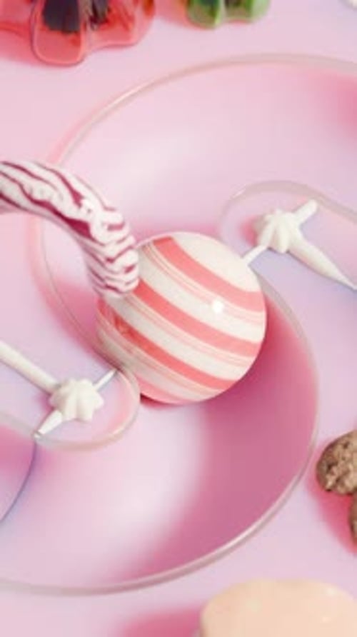 Renderização 3D da bola seguindo o caminho