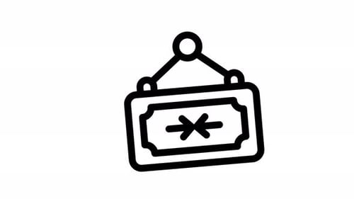 close line icon animation