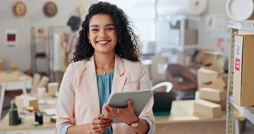 Fashion, designer, and tablet for office e commerce, online shop planning and stock