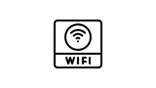 Wi Fi line icon animation