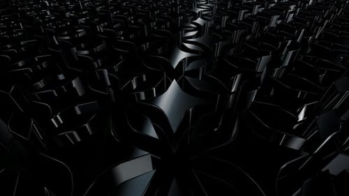 Abstract Dark Geometric Shapes Flowing Loop Background