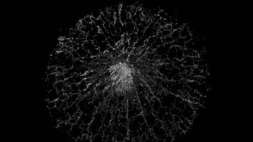 Abstract Fluid Water Splash Effect