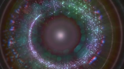 Abstract Swirling Particle Light Vortex Animation