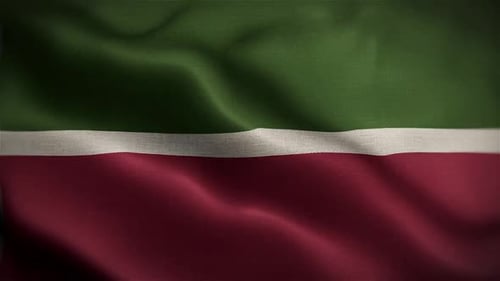 Realistic Waving Flag Fabric Texture Background Animation