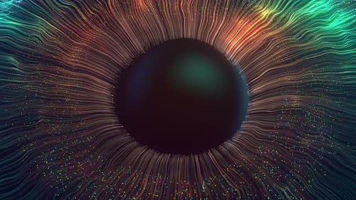 Glowing Abstract Particle Lines Logo Reveal Intro