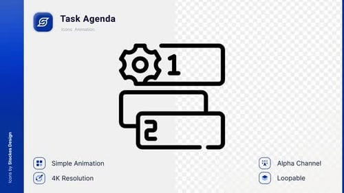 Animation Task Agenda Icon