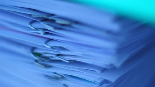 Some Papers and Staples in the Office