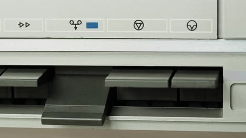 Pressing Play on Vintage Cassette Player