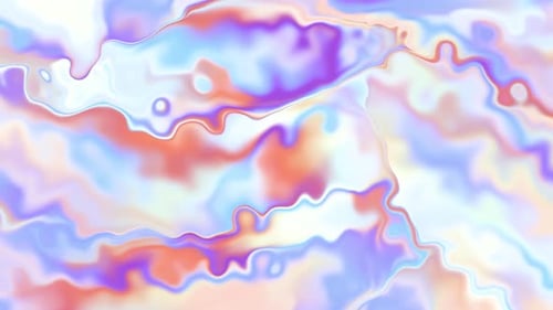 Abstract Fluid Wavy Pastel Colors Background Animation
