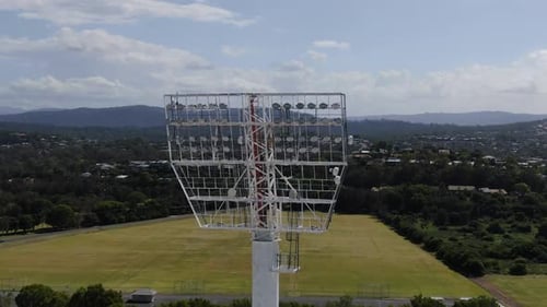 Drone Inspection Asset Shot Stadium Light Bulb