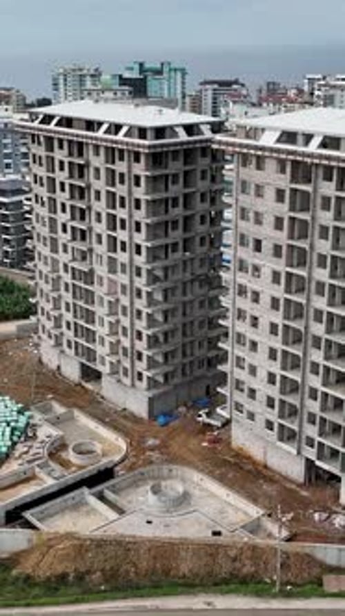 Construcción vertical de vídeo con excelencia en la construcción de viviendas con la visión de una infraestructura rica