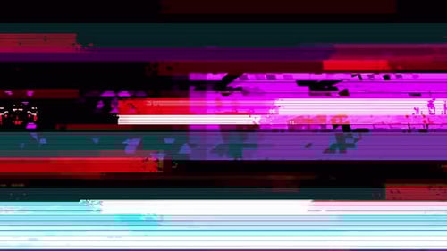 Dynamic Digital Glitch Noise Effect Background