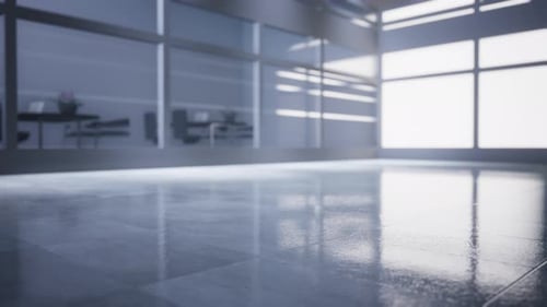 Clean White Background Corporate Office Interior
