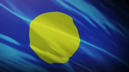 Fluid Abstract Waving Flag Background Loop Animation