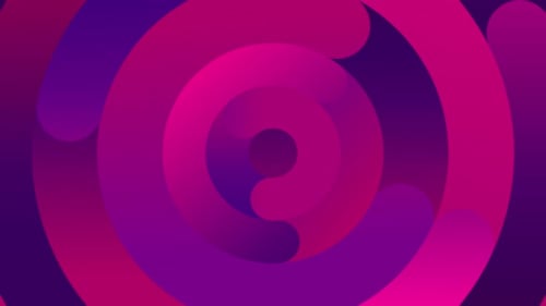 Animation d'arrière-plan bouclable de formes géométriques circulaires