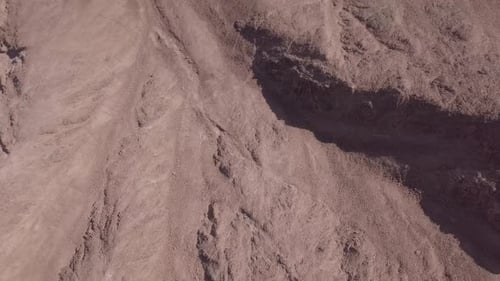 Dry desert landscape, Aerial view