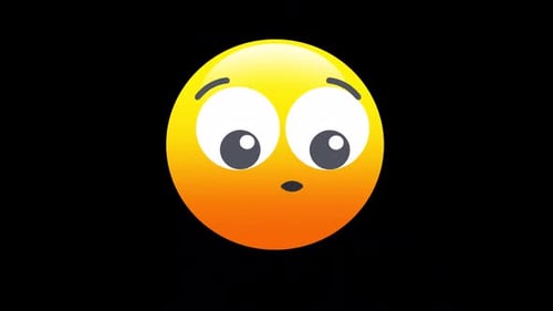 Sad Emoji Animation on Alpha Channel